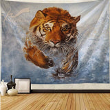 Tiger Tapestry Lion Culture Home Decoration Gift Animals Wall Art for Bedroom Living Room Dropshipping