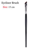 Xpoko Professional Eyebrow Eyeliner Brushes Soft Flat Angled Fan Shape Nose Contour Eyes Facial Makeup Brush  Beauty Cosmetics Tools