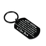 Birthday Valentine Day Keychain Gifts for Boyfriend Husband My Man I love you Couples Keyring for Man Wedding Gifts