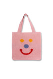 Xpoko 2024 New Fashion Bags Elegant HandbagSmiley Knitted Tote Bag