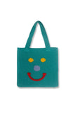 Xpoko 2024 New Fashion Bags Elegant HandbagSmiley Knitted Tote Bag