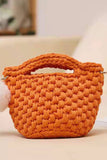 Xpoko 2024 New Fashion Bags Elegant HandbagSolid Handwoven Crossbody Bag