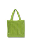 Xpoko 2024 New Fashion Bags Elegant HandbagSolid Hollow-out Crochet Tote Bag