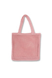 Xpoko 2024 New Fashion Bags Elegant HandbagSolid Hollow-out Crochet Tote Bag