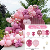 Macaron Pink Balloon Garland Arch Kit Wedding Birthday Party Decoration Kids Globos Rose Gold Confetti Latex Ballon Baby Shower