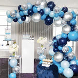 Macaron Blue Balloon Garland Birthday Party Decor Kids Baby Shower Boy Latex Ballon Arch Kit Wedding Party Baloon Suppiles