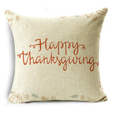 Xpoko Europe And American Thanksgiving Pillowcase Pumpkin English Alphabet Sofa Car Lumbar Cushion Cover 40*40Cm/45*45Cm/50*50Cm