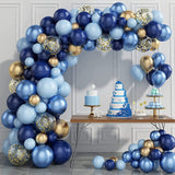 Macaron Blue Balloon Garland Birthday Party Decor Kids Baby Shower Boy Latex Ballon Arch Kit Wedding Party Baloon Suppiles