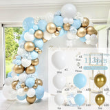 Macaron Blue Balloon Garland Birthday Party Decor Kids Baby Shower Boy Latex Ballon Arch Kit Wedding Party Baloon Suppiles