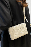 Xpoko 2024 New Fashion Bags Elegant HandbagWoven Plaid Crossbody Bag