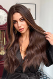90s lob Full Machine Long Wave Synthetic Wigs 26''