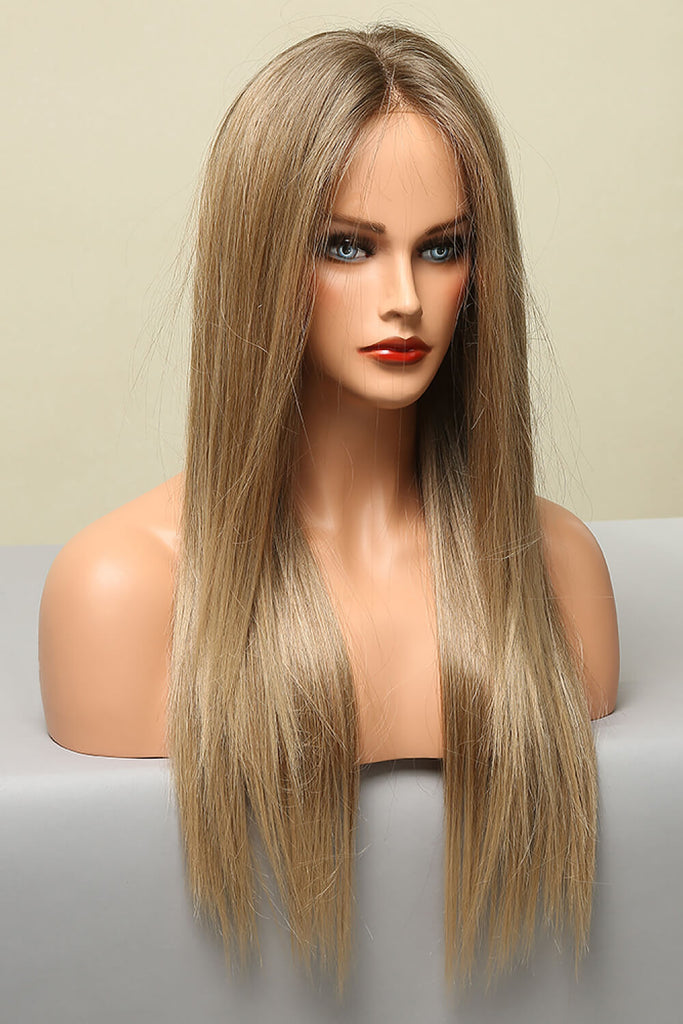 90s lob 13*2" Long Straight Lace Front Synthetic Wigs 26" Long 150% Density