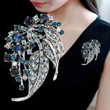 Xpoko - Elegant Crystal Rhinestone Lapel Pins for Women - Perfect for Weddings, Parties, and Mother's Day Gifts