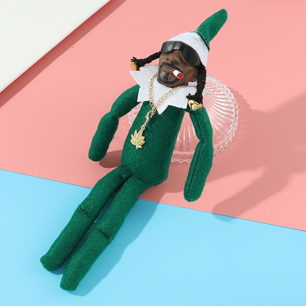 XPOKO Christmas Elf Doll felt doll eco-friendly doll spot peeping bent Snoop on a Stoop