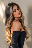 90s lob 13*2" Lace Front Wigs Synthetic Long Wave 26" 150% Density