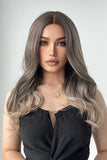 90s lob 13*1" Full-Machine Wigs Synthetic Long Straight 24"
