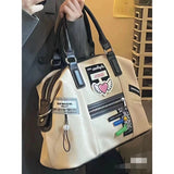 Xpoko Fashion Bags Aesthetic Large Canvas Handbag