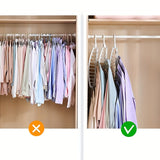 Xpoko - 1pc Space Saving Multi-Hole Clothes Hanger For Home, Dorm, And Travel - Foldable Drying Rack For Trousers, Shirts, And Skirts