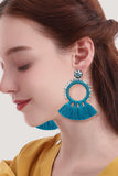 Bead Detail Tassel Dangle Earrings