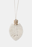 Xpoko Back to school Leaf Macrame Pendant Necklace