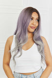 Xpoko Elegant Wave Full Machine Synthetic Wigs in Purple 26''