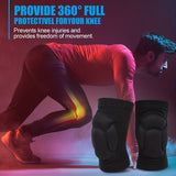 Xpoko 1 Pair Protective Knee Pads, Thick Sponge Non-slip Collision Avoidance Knee Sleeve For 50-85kg