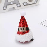 Mini Gold Silver Jingle Bell Christmas Tree Pet Hanging Christmas Antler Hair Clips DIY Handmade Bell Crafts Accessories-1