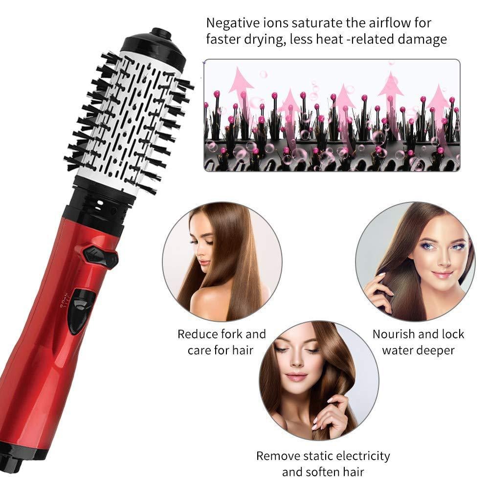 Xpoko 3-in-1 Hot Air Styler And Rotating Hair Dryer For Dry Hair, Curl Hair, Straighten Hair, Mother's Day Gift, Valentine's Day Gifts