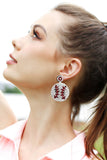 Back to school Round Shape Dangle Earrings