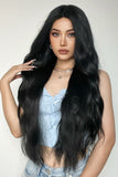 90s lob Full Machine Long Wave Synthetic Wigs 28''