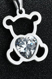 Xpoko Bear Pendant Stainless Steel Necklace