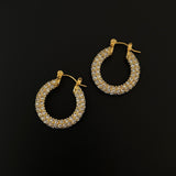 Xpoko 2024 New Fashion Woman Style Earring ElegantRue Hoops