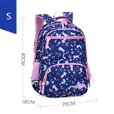 1-6 Flower cartoon printing children school backpack for girls orthopedics school bags for girls suitable for grades sac mochila