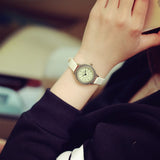 Ladies designer vintage leather women bracelet watches brown retro roma quartz woman clock fashion small female wristwatches