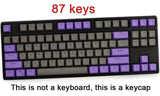 104/87 Key PBT Miami Double Color Backlight Mechanical Keyboard Keycap Universal Column For Ikbc Cherry MX Mechanical Keyboard