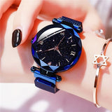 Women's Fashion Starry Sky Watches Magnet Buckle Mesh Belt Diamond Quartz Watch Women Dress Clock relogio feminino