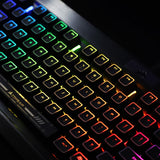 Xpoko 1 Set Black Hole Coating Backlit Keycap For Corsair Razer Cherry ROG Mechanical Keyboard SWS Keycaps For 1% Player