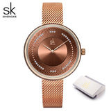 Creative Women Watches 3 Colors Stylish Japanese Quartz Ladies Watch Luxury Stainless Steel Clock Reloj Mujer Wife Gift