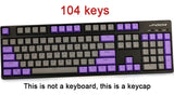 104/87 Key PBT Double Color Backlight GK61 Mechanical Keyboard Keycap For ANNE Ikbc Cherry MX Mechanical Keyboard