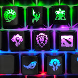DIY Gaming keycaps Mechanical keyboard cap Key Button for World of Warcraft DOTA Starcraft key caps game keycap Mercy ABS Cap