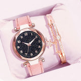 Fashion Women Watches Best Sell Star Sky Dial Clock Luxury  Women&#39;s Bracelet Ladies watch Quartz Wristwatches Relogios Feminino