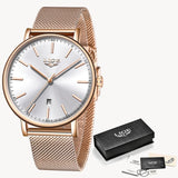 Fashion Women Watches Ladies Top Brand luxury Waterproof Gold Quartz Watch Women Stainless Steel Date Wear Gift Clock 2022