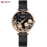 Women Watches Top Brand Luxury Stainless Steel Strap Wristwatch for Women Rose Clock Stylish Quartz Ladies Watch