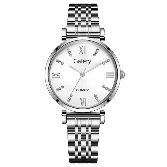 Luxury Women&#39;s Wristwatch Diamond Rose Gold Stainless Steel Bracelet Business Quartz Wrist Watches Reloj Mujer zegarek damski