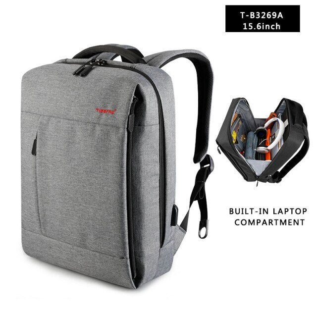 Brand USB Charge Male Backpack Anti theft Mochila 1415"Laptop business Backpack Bag Men Backpack Women school bag