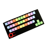 37 Key Colorful Office Backlit Keycap Set PBT Switches Gaming Practical Replacement Computer Accessory Mechanical Keyboard