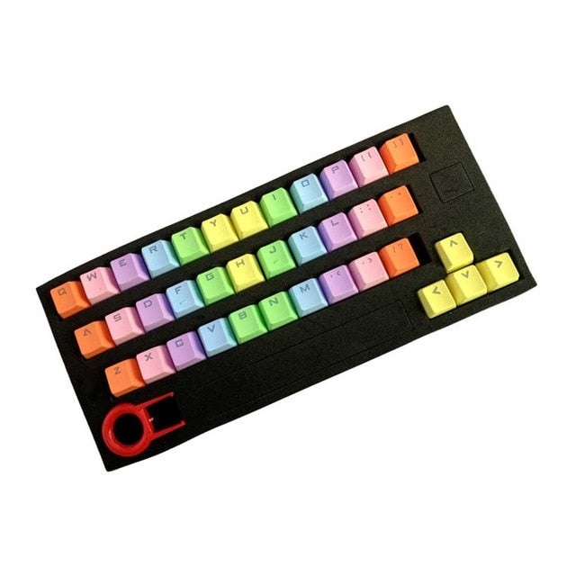 37 Key Colorful Office Backlit Keycap Set PBT Switches Gaming Practical Replacement Computer Accessory Mechanical Keyboard