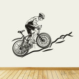Mountain Cycling Wall Stickers  Bicycle Racing Sports Vinyl Art Decal Mountains Bike Wall Poster Decoration Vinyl Art AZ1029
