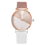 SOXY Wrist Watches Women Ladies Fashion Clock Creative Two-Color Reflect Dial Simple Pure Belt Sport Light Relojes De Mujer 2022