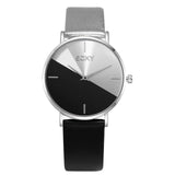 SOXY Wrist Watches Women Ladies Fashion Clock Creative Two-Color Reflect Dial Simple Pure Belt Sport Light Relojes De Mujer 2022